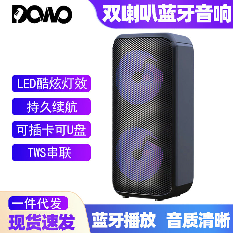 Portable Dual Speaker Bluetooth System for Karaoke & Outdoor
