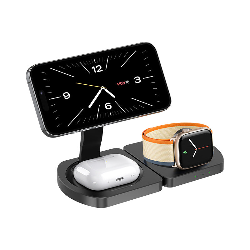 Foldable 3-in-1 MagSafe Wireless Charger