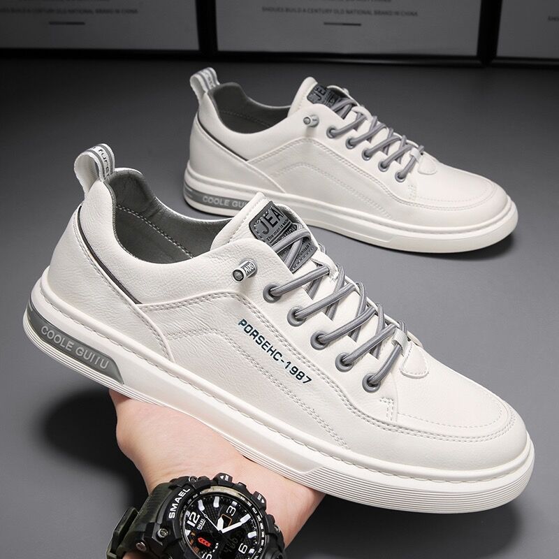 Men’s Spring Breathable White Casual Sports Board Shoes