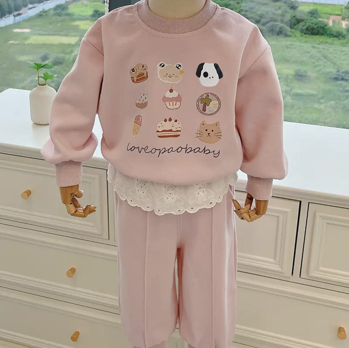 Baby Girls Cartoon Sweatshirt Set Autumn Spring – Baby & Children's Outfits – Image 7