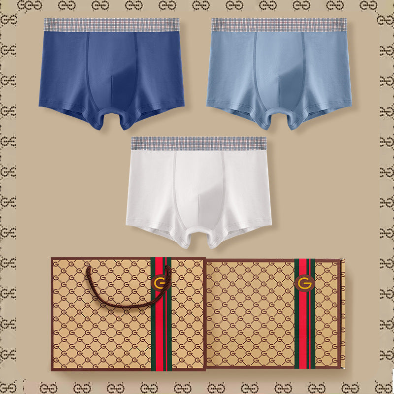 PACK OF - 3 Xinjiang Cotton Antibacterial Boxer Shorts