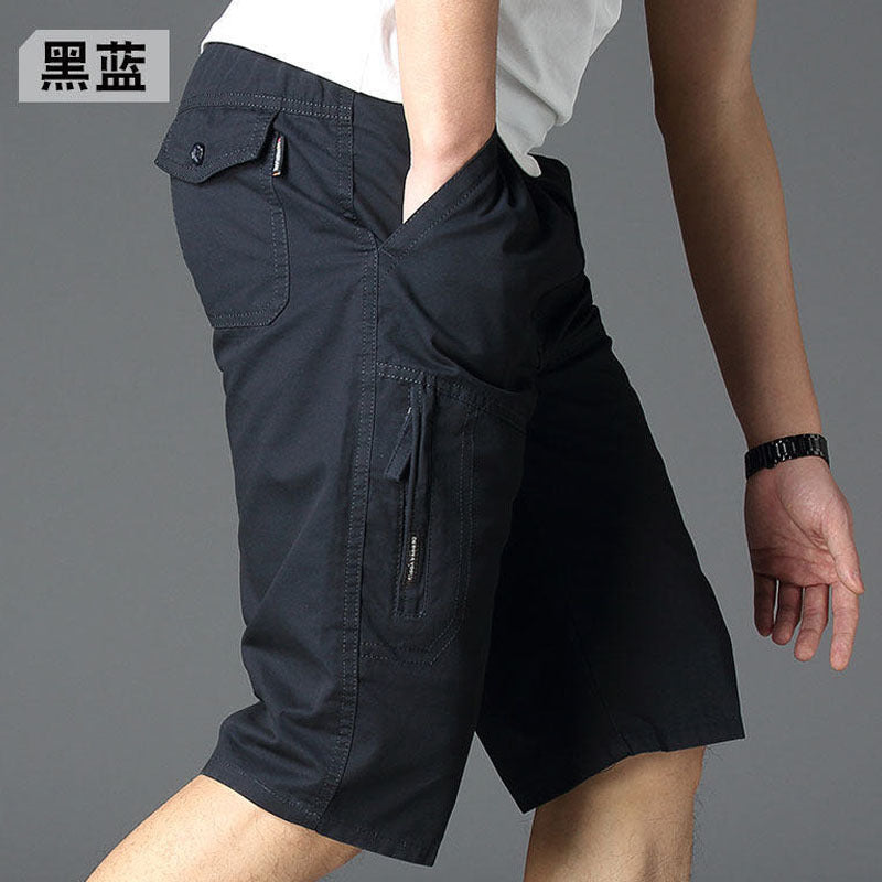 Men's Loose Cotton Overalls Shorts – Summer Comfort