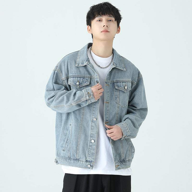Men’s 2023 Denim Lapel Jacket Spring & Autumn