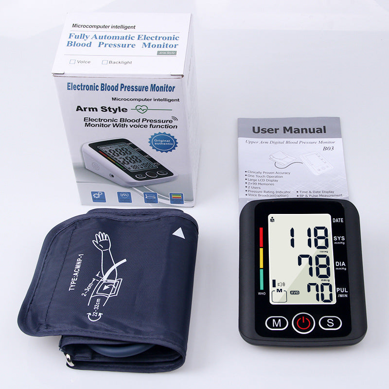 STOCK-Automatic Arm Blood Pressure Monitor for Home Use