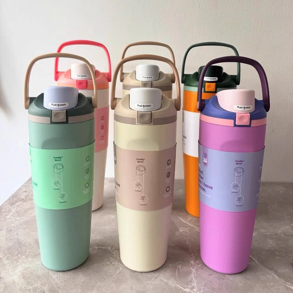 30oz Stainless Steel Vacuum Car Coffee Cup with Handle