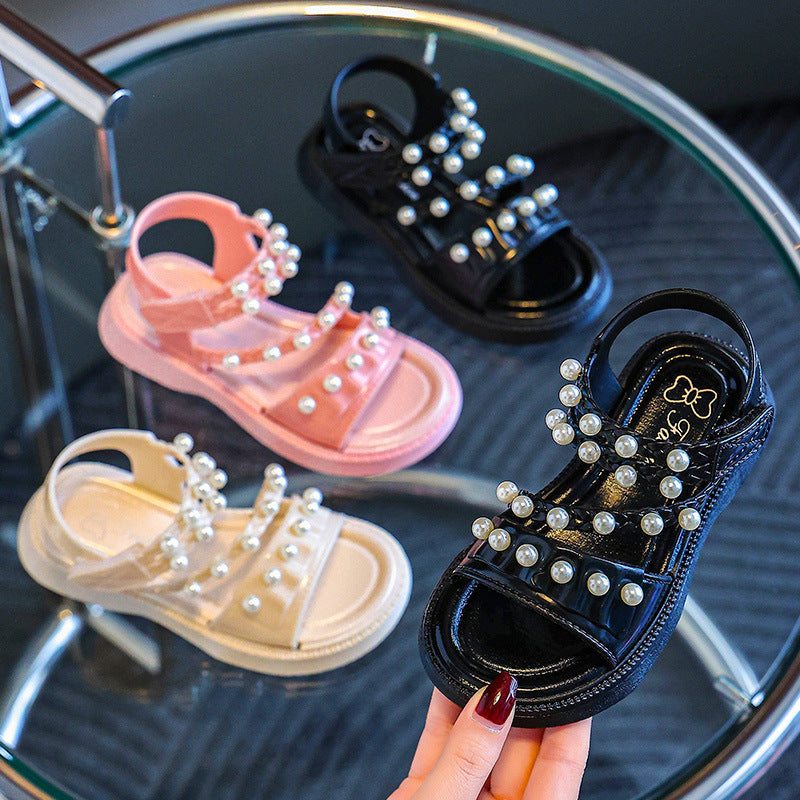 STOCK-Girls’ Pearl Sandals