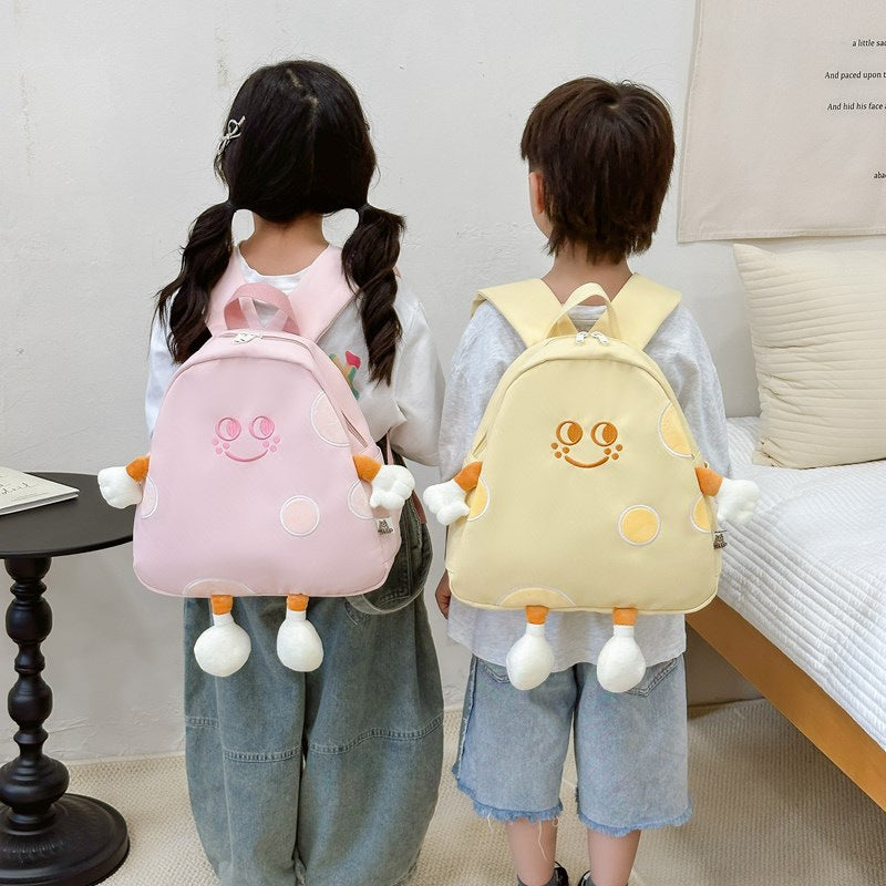 Kids’ Cheese Cartoon Backpack – Lightweight Schoolbag
