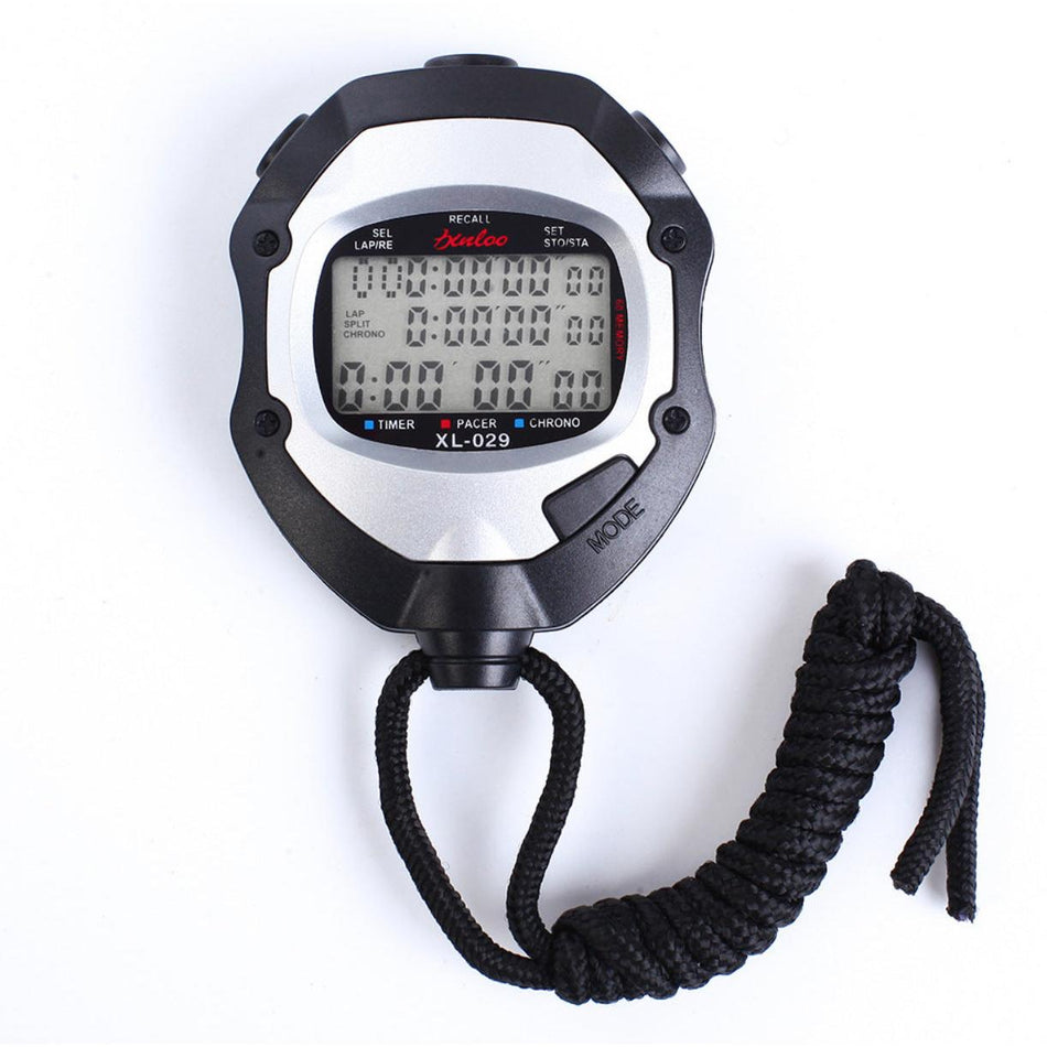 Multifunctional Electronic Stopwatch Three-Row Multi-Channel