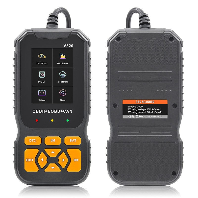 V520 OBD2 Car Diagnostic Scanner & Engine Fault Detector