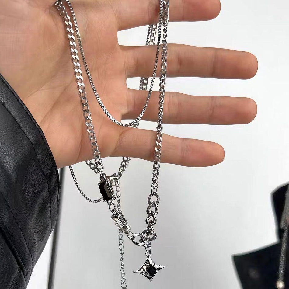Manxing Double-layer Chain – Urban Couple Vibes