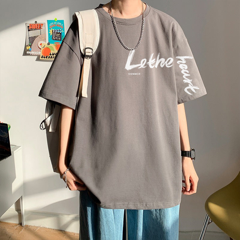 Men’s Heavy Oversized Cotton T-Shirt – Plus Size Streetwear