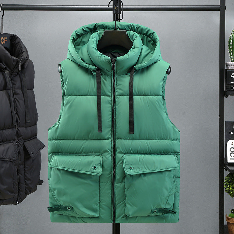 Men’s Workwear Cotton Vest Warm Sleeveless Autumn Winter