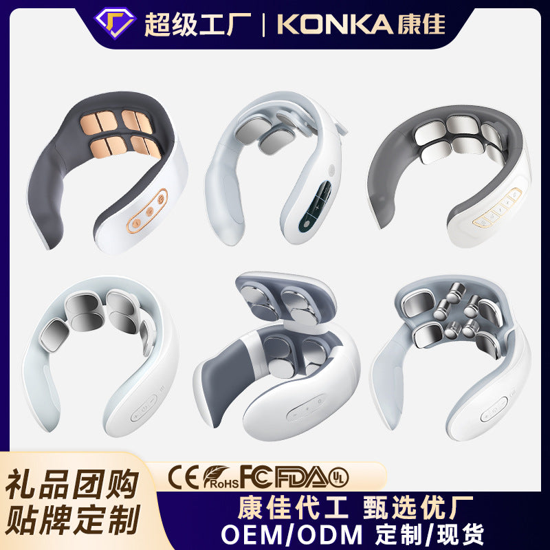 Konka Cervical Spine Massager with Hot Compress & Pulse Therapy