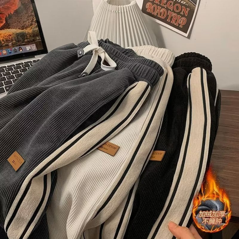 Men’s Corduroy Trousers – Autumn & Winter Casual Loose Pants