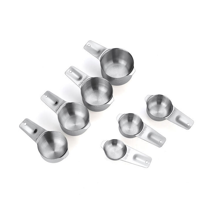 7-Piece 304 Stainless Steel Measuring Cup and Spoon Set