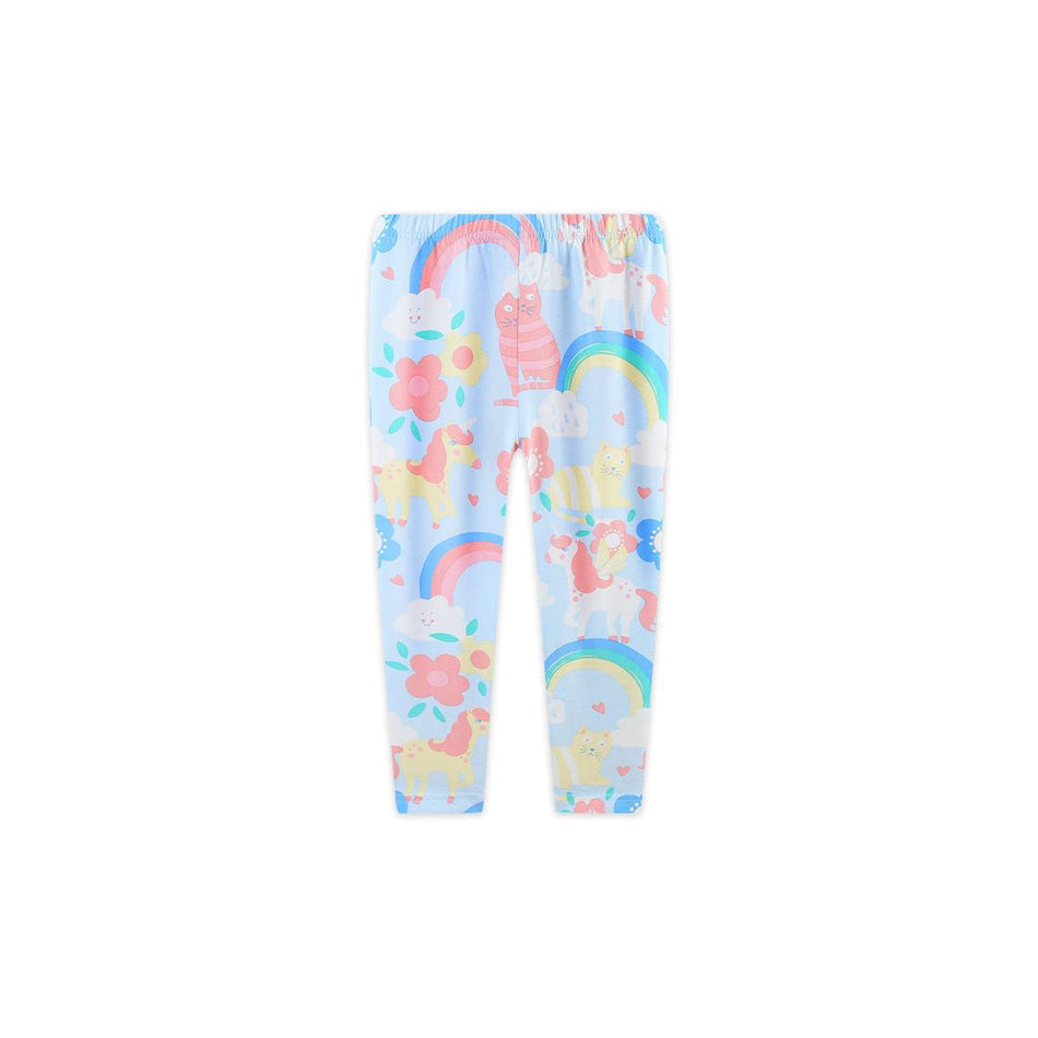 Girls European-Style Unicorn Leggings