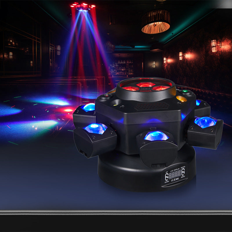 Beeye Six-Arm Stage Light – Rotating Laser Magic