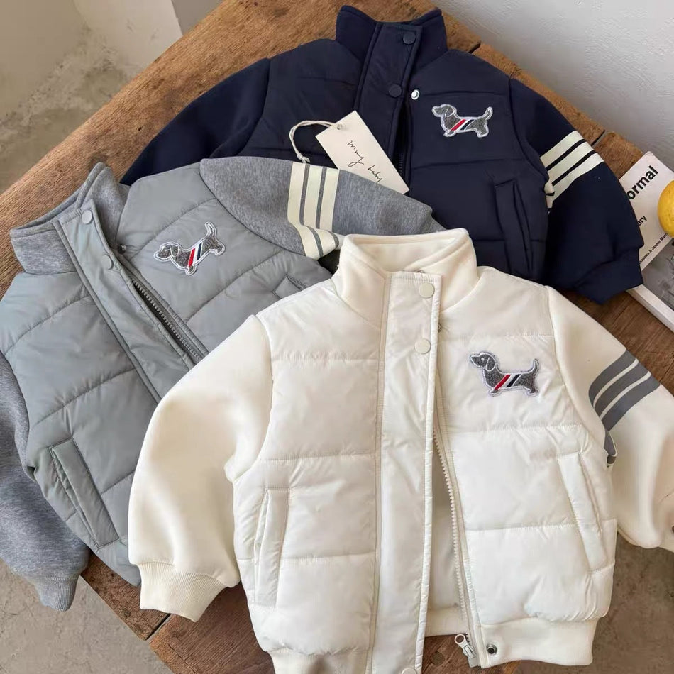 Children’s Cartoon Puppy Padded Cotton Jacket