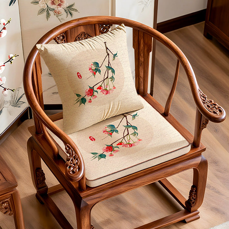 Chinese-Style Chair Cushion for Home & Dining Comfort