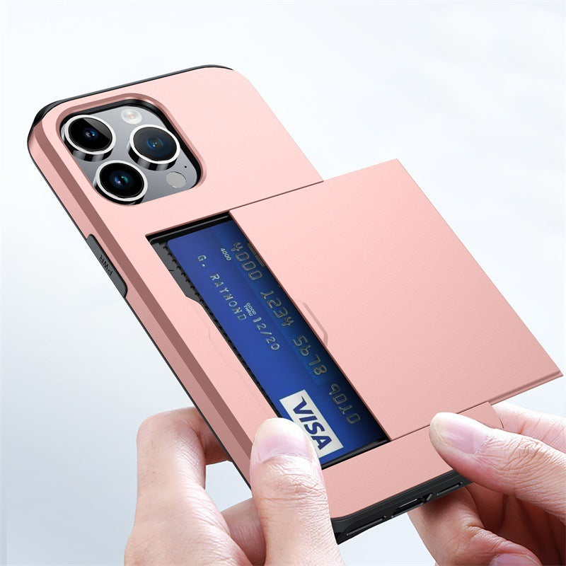 2-in-1 Slide Card Wallet Case for iPhone