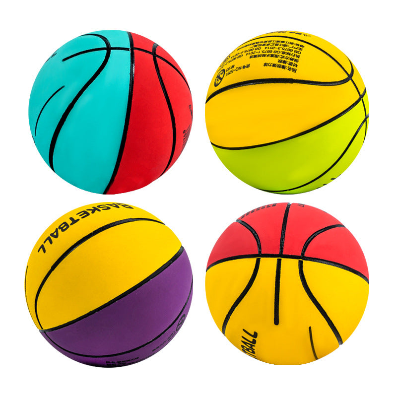 6cm Mini Elastic Rubber Basketball & Football Ball