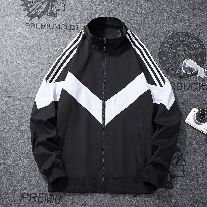 Men’s Spring & Autumn Loose Stand-Collar Jacket