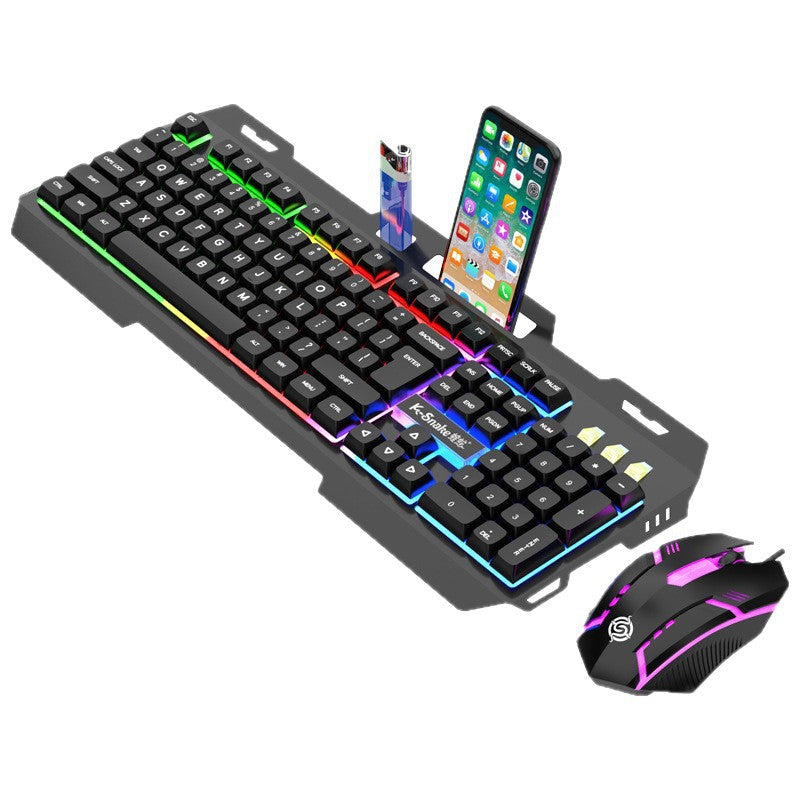 Viper KM520 Mechanical Feel Keyboard Mouse Set Luminous USB