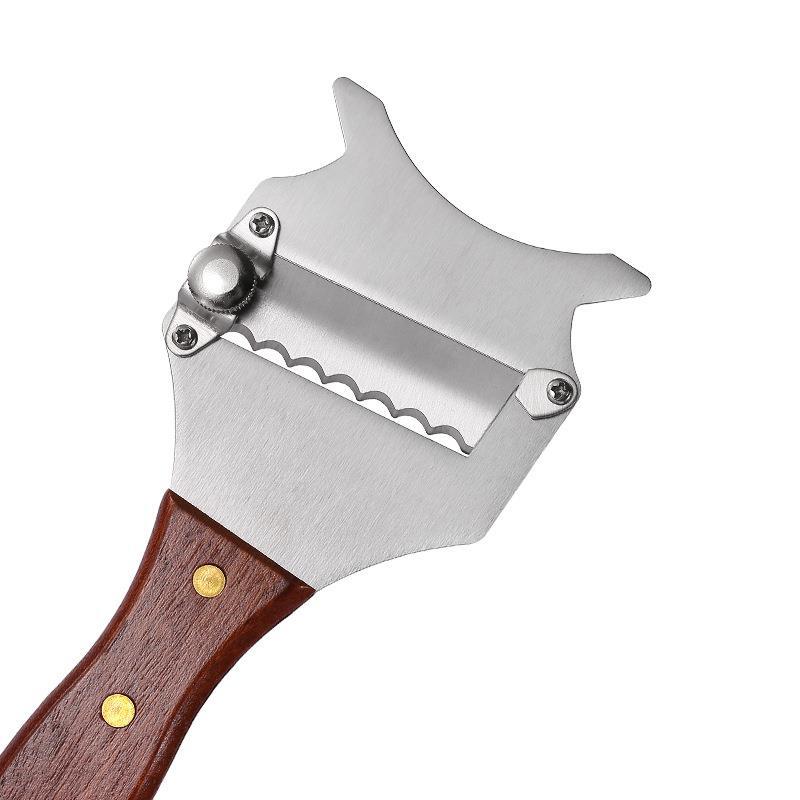430 Stainless Steel Truffle Knife Wooden Handle Planer Cheese