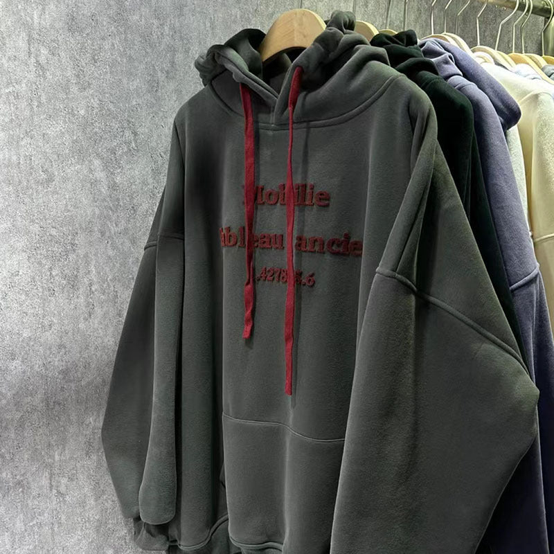 STOCK-Women’s Korean-Style Fleece-Lined Sweater Coat