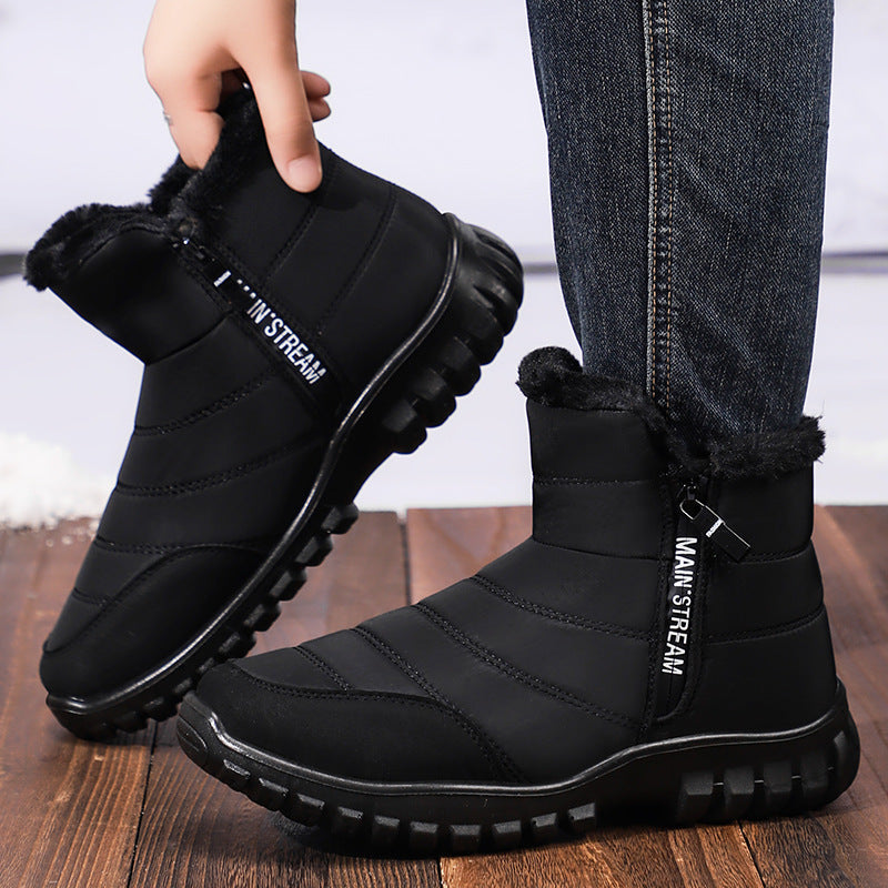 INSTOCK- Men’s Winter Cotton Shoes Plush Thick Slip-On Snow Boots