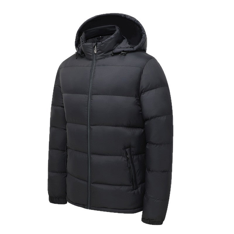 Men’s Winter Cotton Outwear with Removable Hood