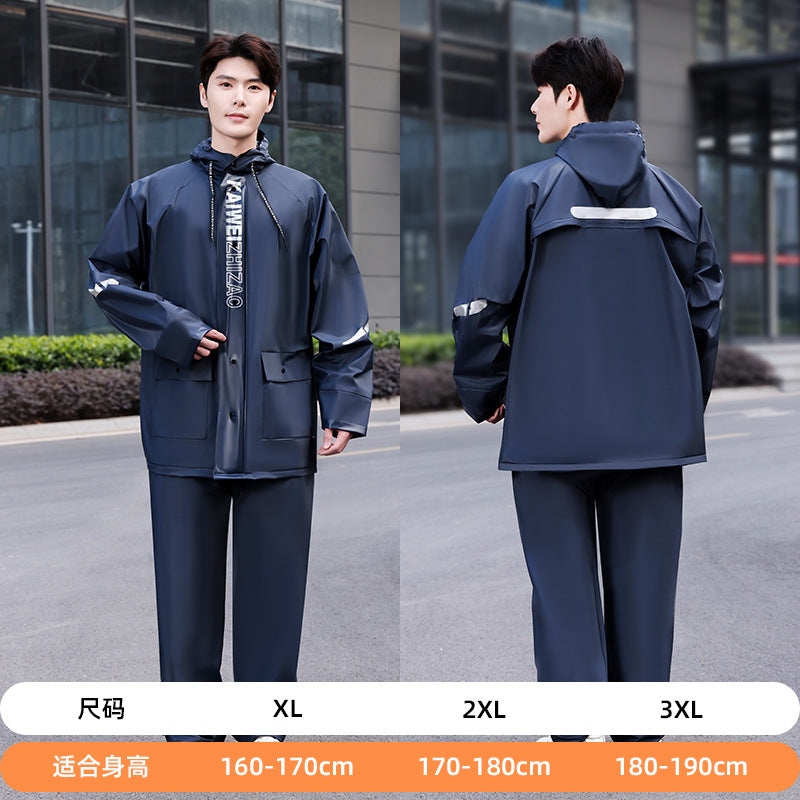 Waterproof Motorcycle Raincoat Suit – Reflective & Durable