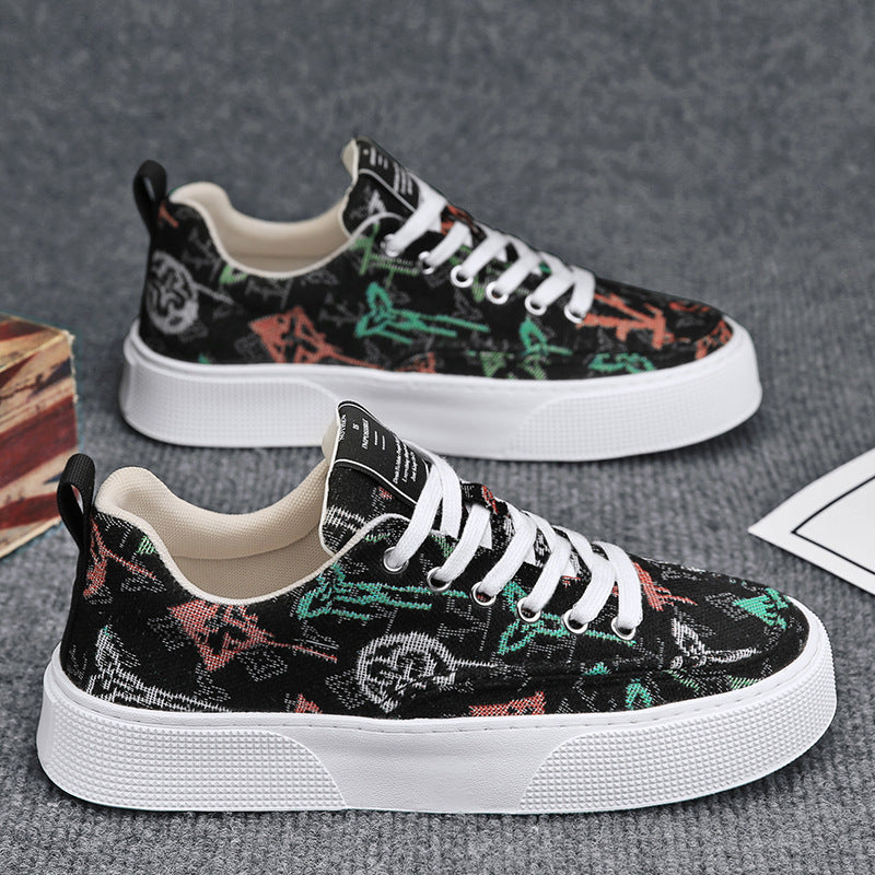 Plus-Size Korean Style Canvas Board Shoes for Men