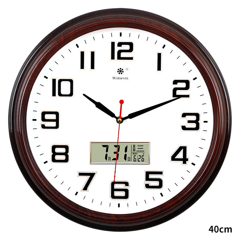 Qixingxing Silent Quartz Wall Clock for Living Room