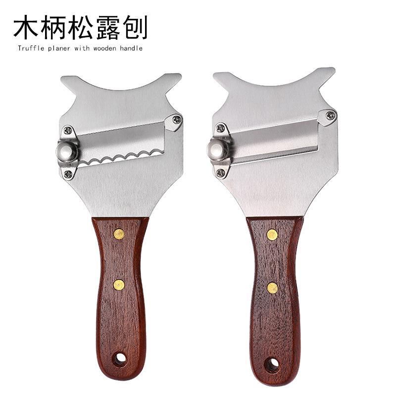 430 Stainless Steel Truffle Knife Wooden Handle Planer Cheese