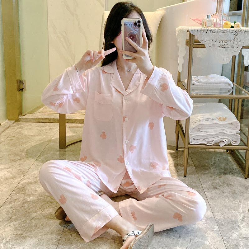 Cotton Silk Pajama Set – Long Sleeve