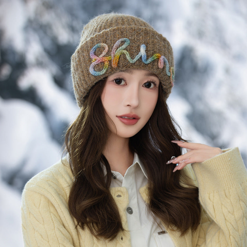 Women’s Korean Striped Knitted Hat