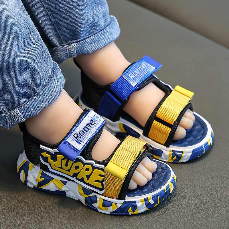 Boys’ Korean Style Beach Sandals – Cool, Comfy & Non-Slip