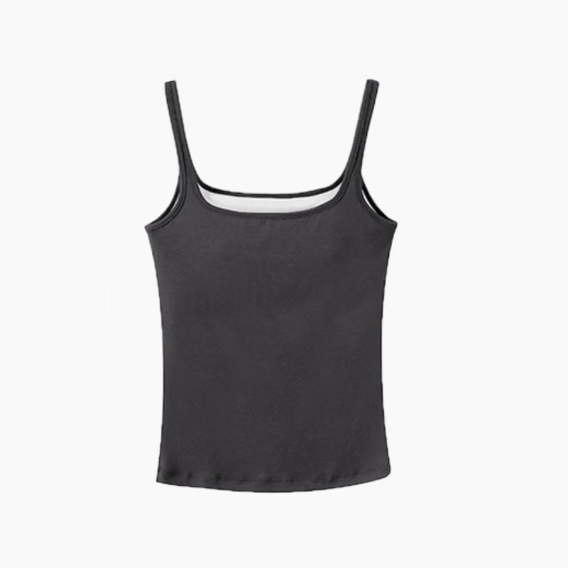 High-End Women's Strap Tube Top with Chest Pad