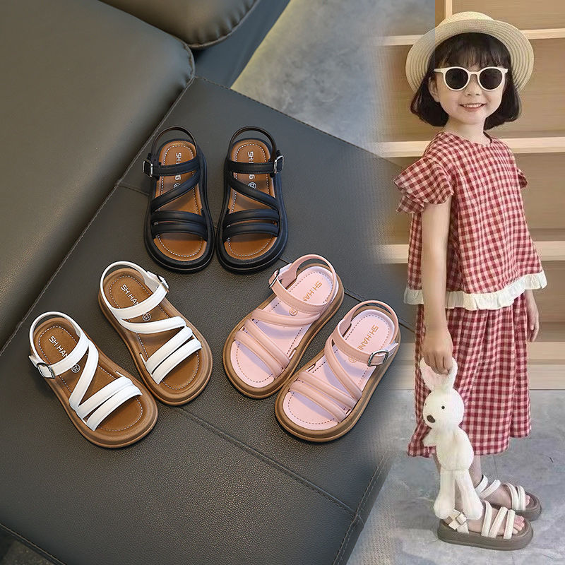 Girls’ Korean-Style Open-Toe Sandals
