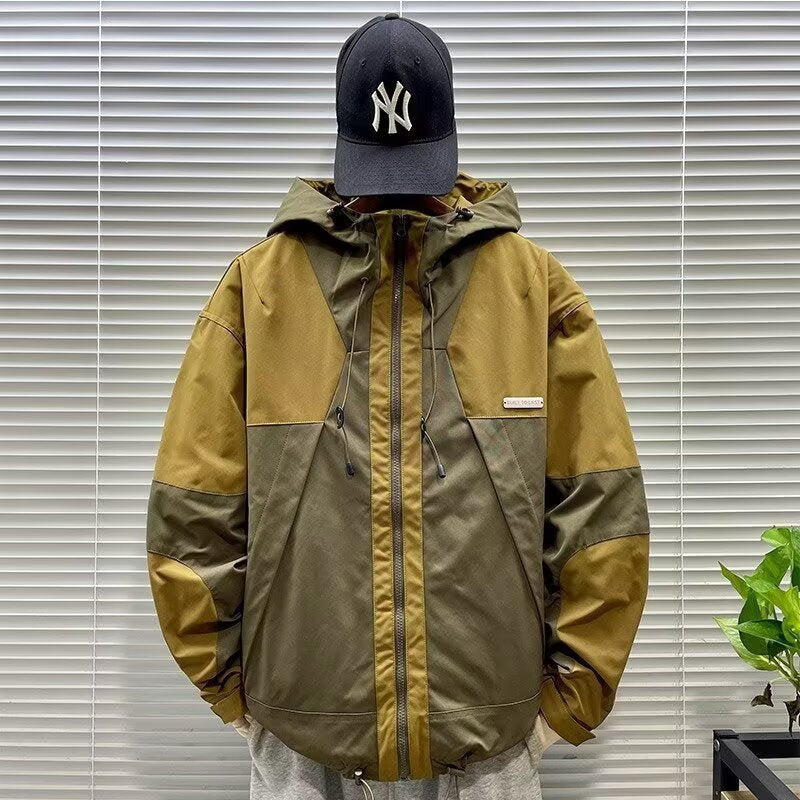 Men’s Japanese Retro Windbreaker Loose Casual Jacket