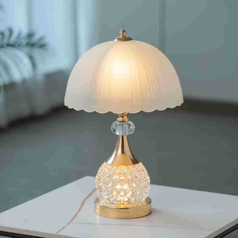Crystal Bedside Lamp for Modern Home & Bedroom