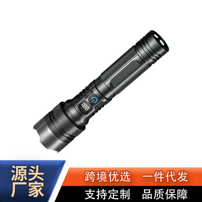 White Laser Ultra-Bright Zoom Flashlight – Outdoor Rechargeable