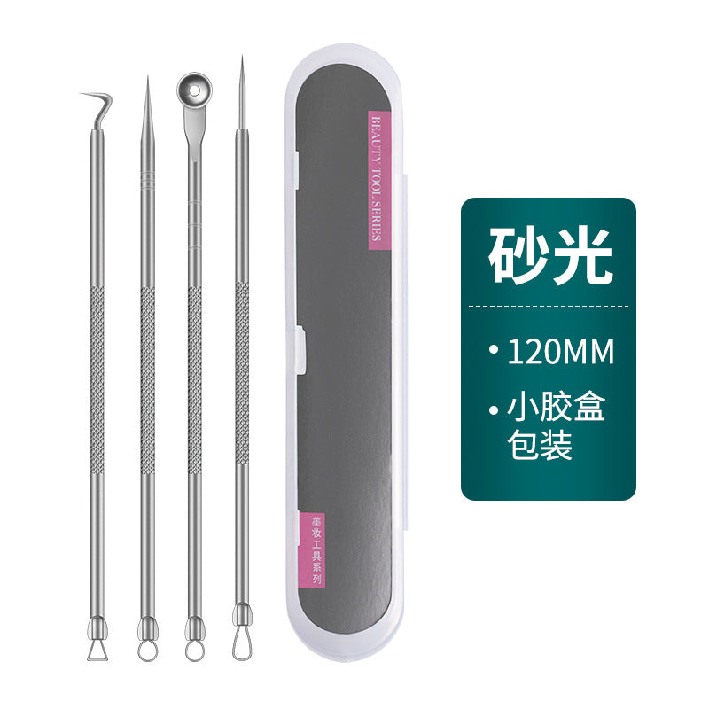 Stainless Steel 4 Piece Acne and Blackhead Extractor Tool Set