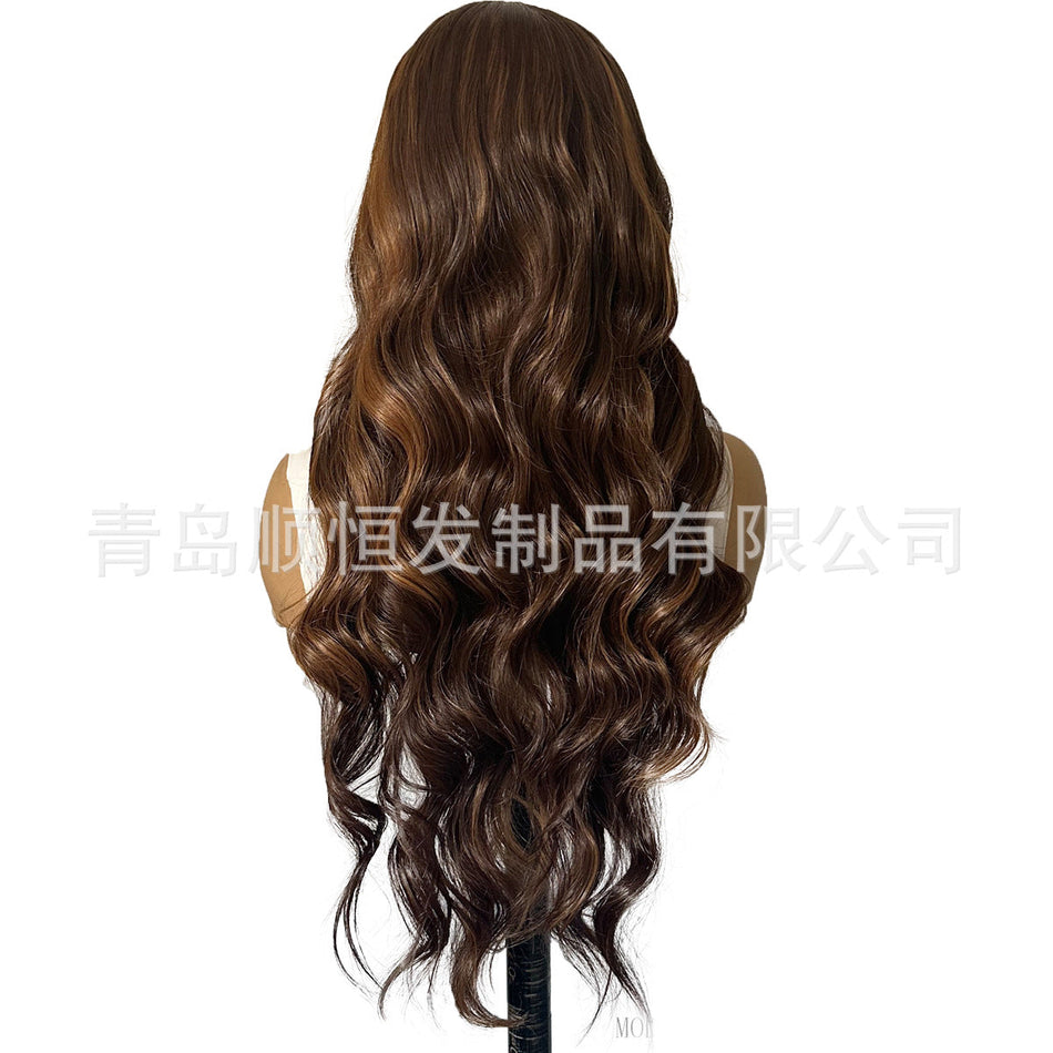 Front Lace Curly Wig – Long Piano Color 13x4 Large Wave
