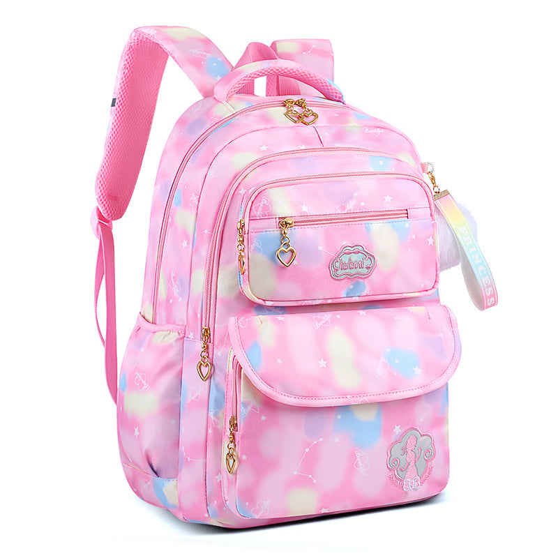 Rainbow Flower Girls’ Schoolbag