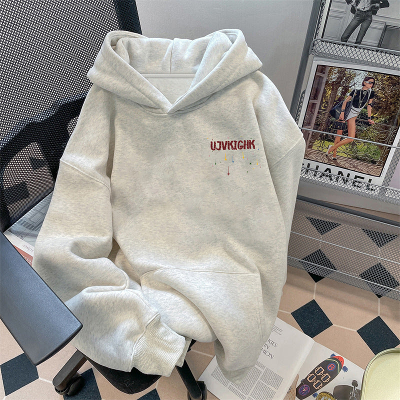 Men’s Thickened Hooded Fleece Sweatshirt – Autumn/Winter