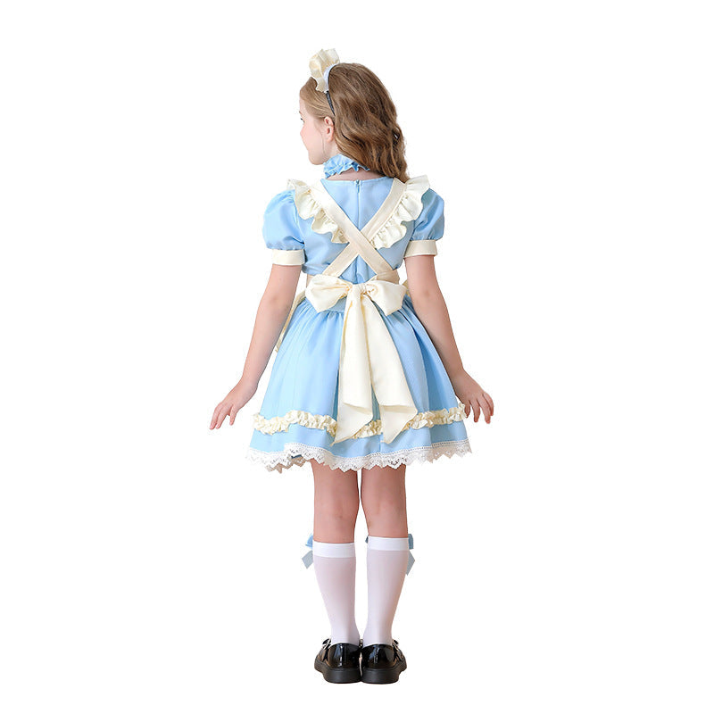Alice Girl Maid Children’s Wear Lori Pastoral Manor Lolita Dress