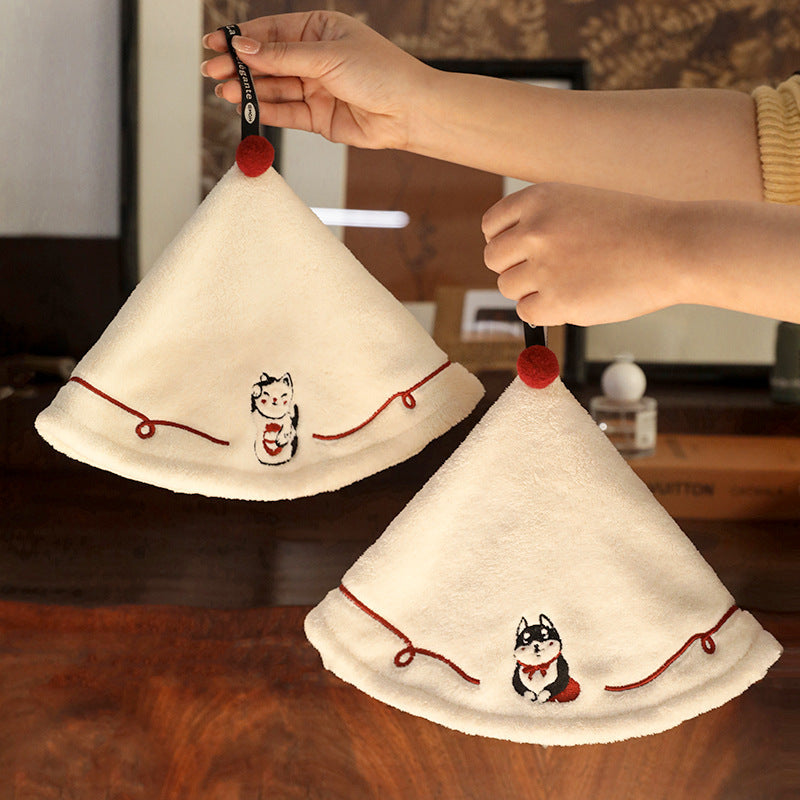 Thickened Hanging Hand Towel for Kitchen