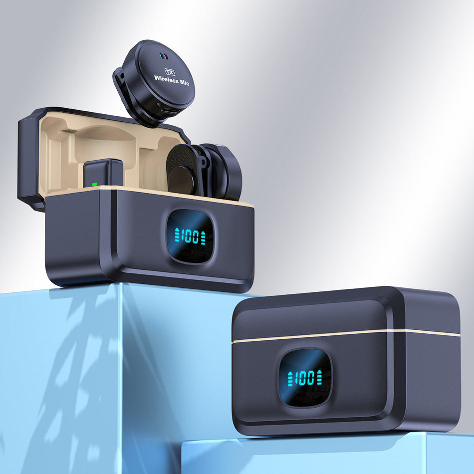 Q8 Wireless Collar Mic – Digital Display, One-to-Two,